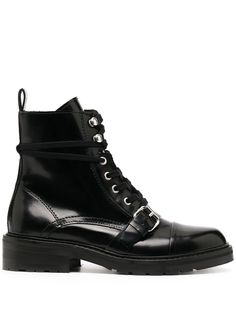 AllSaints lace-up leather ankle boots