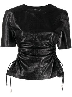 Amen structured cut-out top Amen.