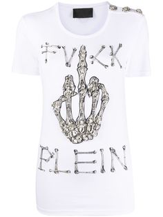 Philipp Plein футболка с кристаллами