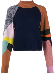 See by Chloé colour-block mock-neck jumper