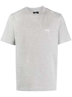 Stussy футболка с вышитым логотипом