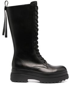 RedValentino lace-up mid-calf boots