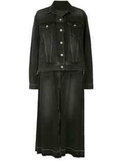 Sacai куртка с эффектом потертости
