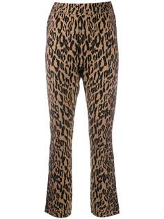 DVF Diane von Furstenberg slim leopard trousers