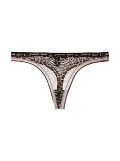 Just Cavalli leopard-print thong