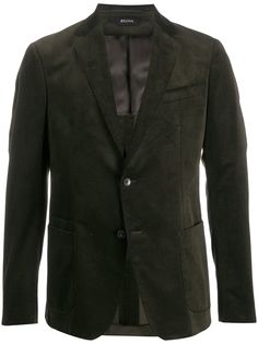 Z Zegna corduroy single-breasted blazer