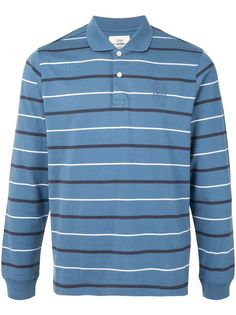 Kent & Curwen полосатая рубашка поло с длинными рукавами