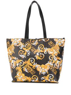 Versace Jeans Couture сумка-тоут с узором Baroque и логотипом