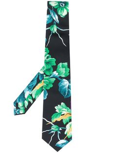 MSGM галстук с цветочным принтом
