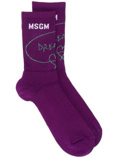 MSGM носки в рубчик