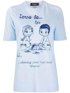 Dsquared2 футболка с принтом Love Is Forever