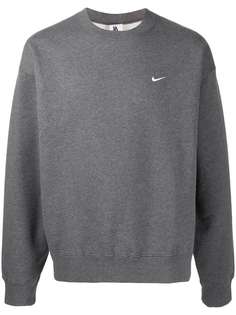Nike logo-embroidered sweatshirt