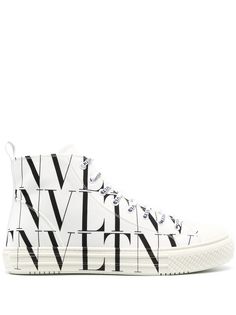 Valentino Garavani VLTN logo-print high-top sneakers
