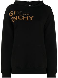 Givenchy logo embroidered hoodie