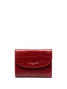 Lancaster Exotic crocodile-effect wallet