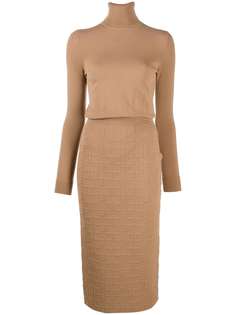 Elisabetta Franchi logo debossed jumper dress