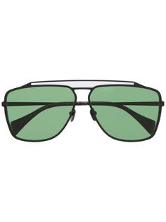 Yohji Yamamoto squared aviator sunglasses