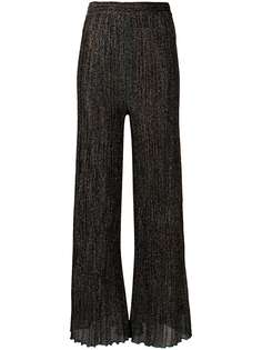 M Missoni плиссированные брюки с эффектом металлик