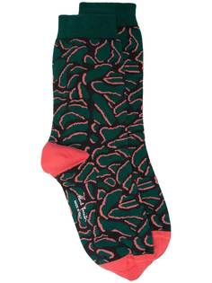 Paul Smith abstract pattern print socks