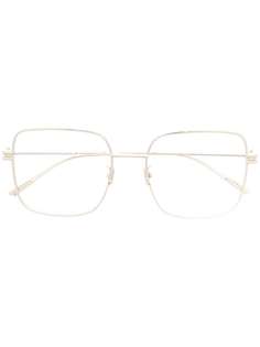 Bottega Veneta Eyewear oversized metal square glasses