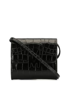 MSGM мини-сумка через плечо с тиснением под крокодила