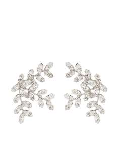 Jennifer Behr silver-tone Viniette crystal earrings