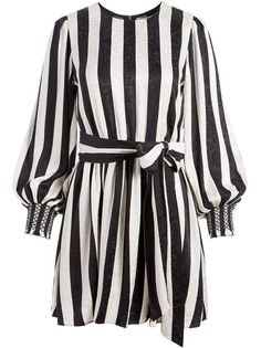 Alice+Olivia Estefana striped mini dress