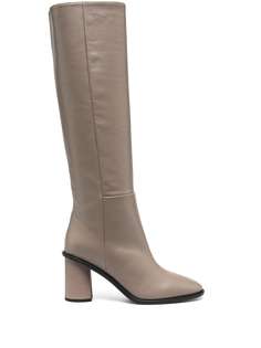 Tela block-heel knee high boots