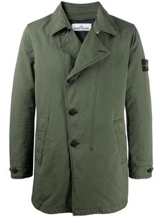 Stone Island off-centre button coat