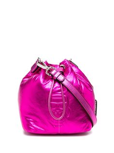 Karl Lagerfeld сумка-ведро K/Ikonik с эффектом металлик
