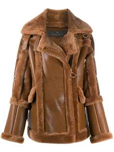 Nicole Benisti shearling zipped coat