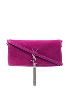 Saint Laurent Pink Kate 99 suede shoulder bag