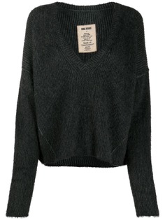 Uma Wang ribbed-knit v-neck jumper