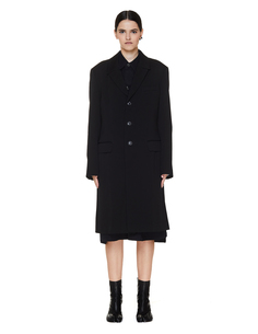 Пальто с надписью Im Here на спине Yohji Yamamoto