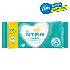 Влажные салфетки Pampers Sensitive детские, 80 шт