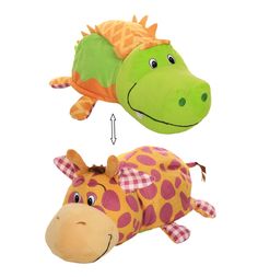 Мягкая игрушка 1Toy Ням-Ням Крокодильчик-Жираф 35 см