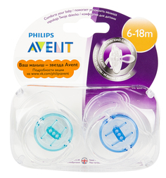 Набор пустышек Philips Avent Классика силикон, 6-18 мес