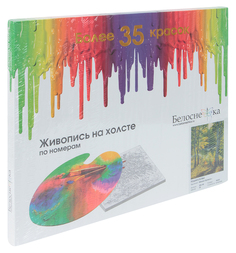 Роспись по холсту Белоснежка Подмосковье 40*50см . Картина по номерам