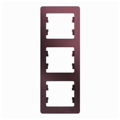 Рамка 3п Schneider Electric GLOSSA GSL001107, фиолетовый