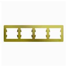 Рамка 4п Schneider Electric GLOSSA GSL001004, зеленый