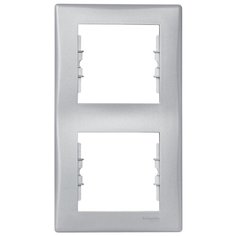 Рамка 2п Schneider Electric SEDNA SDN5801160, алюминиевый