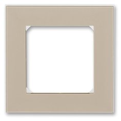 Рамка 1п ABB Levit 2CHH015010A6018, кофе макиато/белый