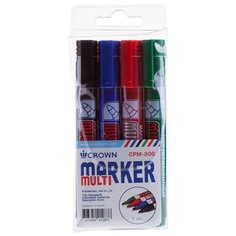 CROWN Набор маркеров Multi Marker, 4 шт. (CPM-800/4)