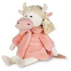 Мягкая игрушка Maxitoys Коровка Варвара в розовой шубке 22 см