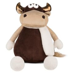 Мягкая игрушка Maxitoys Бык Семен в белом шарфе 27 см