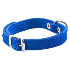 Ошейник Дарэлл Стандарт замша (010015) 34-42 см синий
