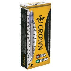 CROWN Набор гелевых ручек Erasable Jell, 0.5 мм, 12 шт (EG028), черный цвет чернил