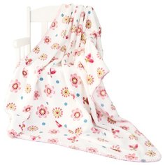 Плед Baby Nice Цветы US351284 100х140 см розовый