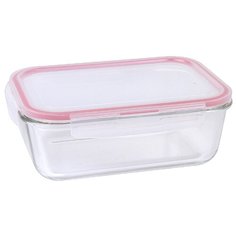 ROSENBERG Контейнер 0.55 л RGL-230135 прозрачный/розовый