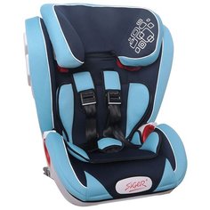 Автокресло группа 1/2/3 (9-36 кг) Siger Индиго Isofix, синий